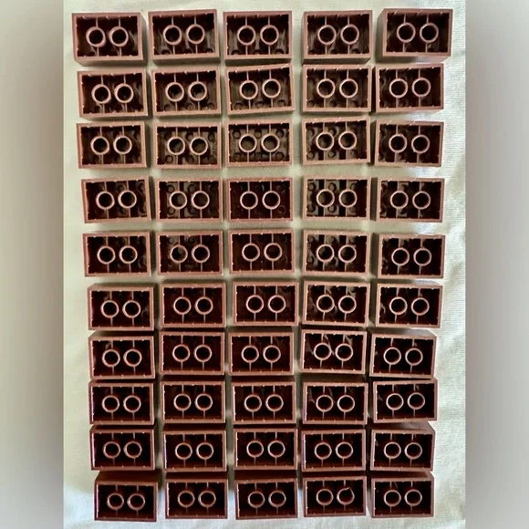LEGO 50 2x3 Brick Reddish Brown Part 3002 –Genuine LEGO Building Pieces Bulk Lot - Picture 2 of 9